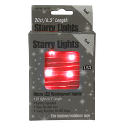 Holiday Bright Lights LED Micro Dot/Fairy Red 20 ct Christmas Lights
