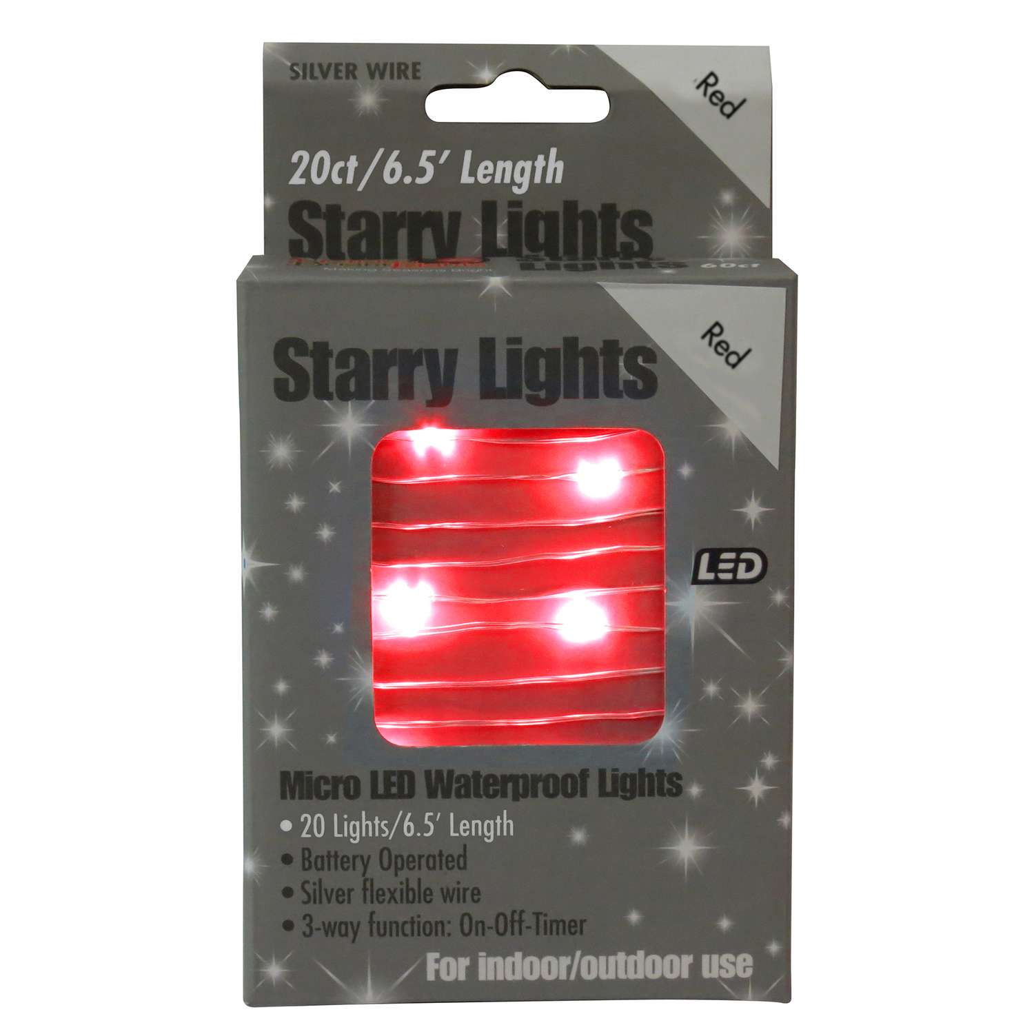 Holiday Bright Lights LED Micro Dot/Fairy Red 20 ct Christmas Lights Ace Hardware