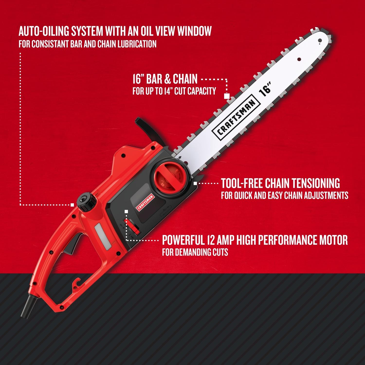 Craftsman CMECS600 16 in. Electric Chainsaw
