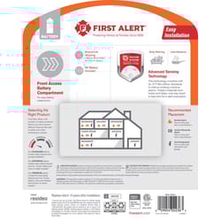 First Alert Battery-Powered Ionization Smoke Detector 1 pk