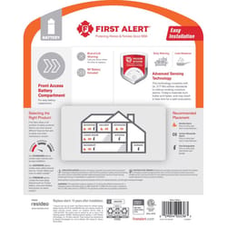 First Alert Battery-Powered Ionization Smoke Detector 1 pk