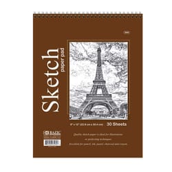 Bazic Products 9 in. W X 12 in. L Sketch Pad 30 sheet