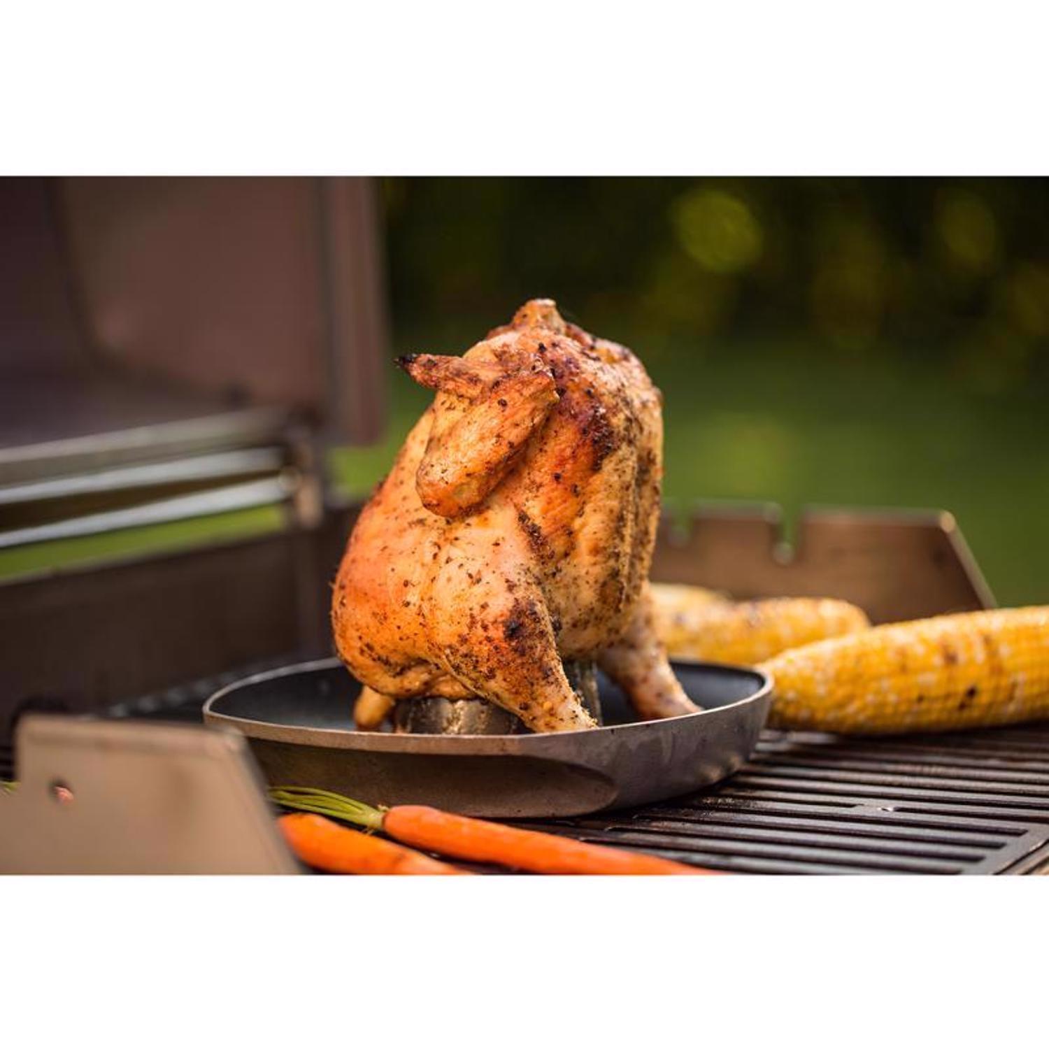 Weber Deluxe Steel Poultry Roaster 15.5 in. L X 12.3 in. W 1 pk Uae Electronic uaeelectronic.com