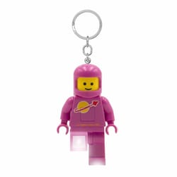 LEGO Plastic Pink Spaceman Keychain w/LED Light