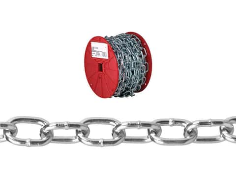 Baron 50 ft Passing Link Carbon Steel Chain 0 18 in D X 50 ft L Mfr