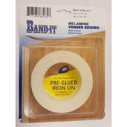 Band-It .030 in. X 7/8 in. W X 25 ft. L White Melamine Veneer Edging