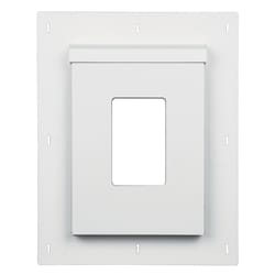 SturdiMount 11.5 in. L X 9.1 in. W Polyurethane Trim White Receptacle Mount 5 pk