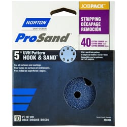 Norton ProSand 5 in. Zirconia Alumina Hook and Loop H831 Sanding Disc 40 Grit Extra Coarse 10 pk