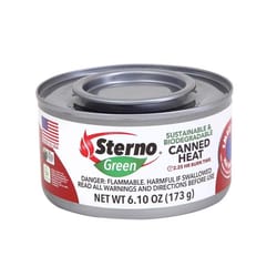 Sterno Canned Chafing Fuel Ethanol Gel 6.1 oz 6 pk