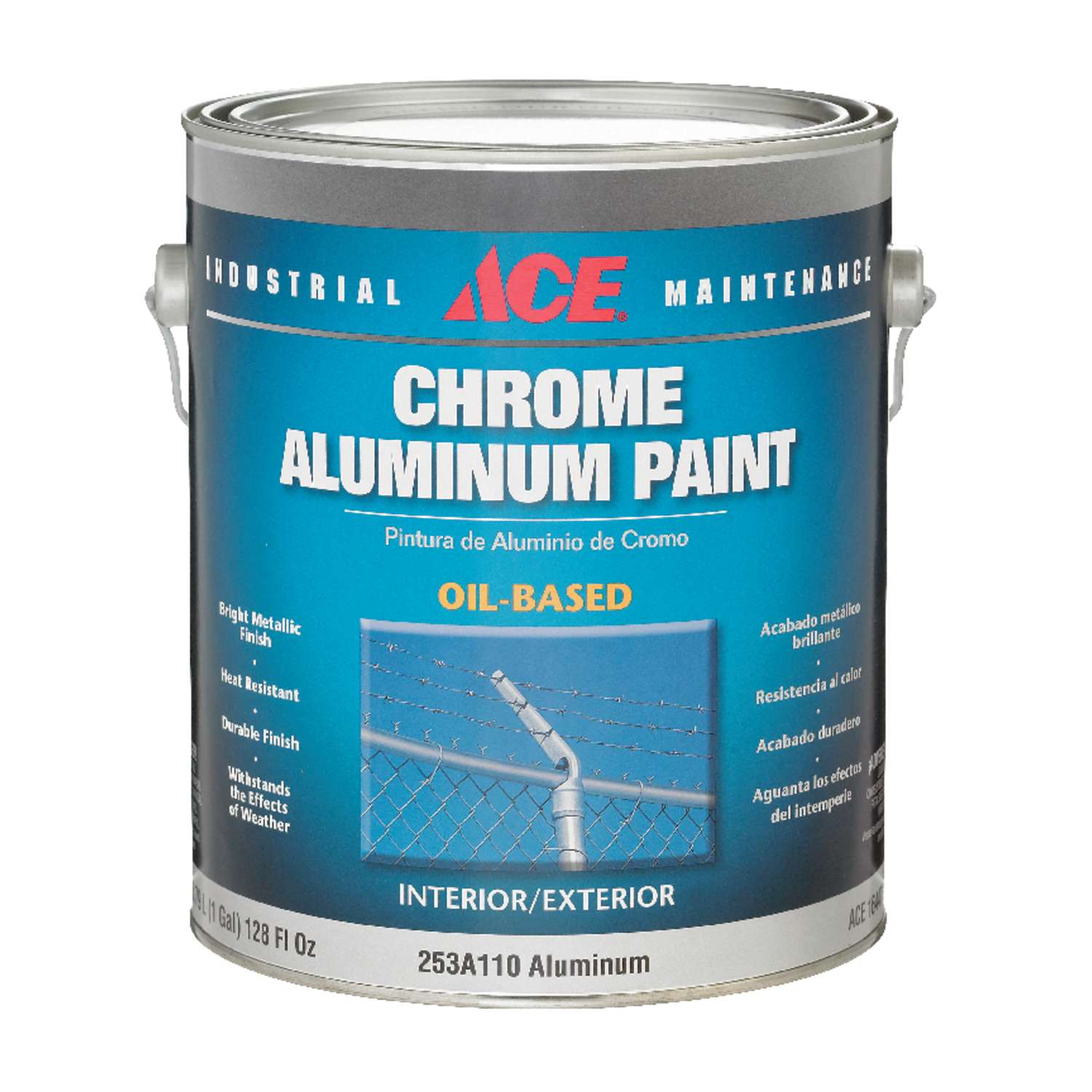  Ace  Gloss Chrome Aluminum Oil Based Metallic Finish Paint  