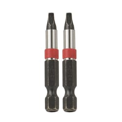 Stay Sharp Square Recess #2 X 2 in. L Screwdriver Bit S2 Tool Steel 2 pk