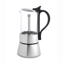 Fino 4 cups Black/Clear Coffee & Espresso Maker