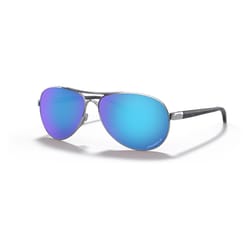 Oakley Feedback Unisex Silver Frame Blue Lens Sunglasses