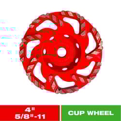 Diablo 4 in. D X 5/8-11 in. Masonry Cup Wheel
