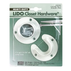 Lido 1-5/16 in. D Powder Coated Steel Closet Flange Set