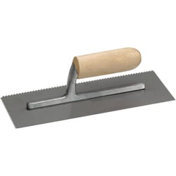 Marshalltown 4-1/2 in. W X 11 in. L Steel Notched Trowel