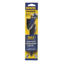 Irwin Speedbor 1-1/2 in. X 6 in. L Carbon Steel Wood Boring Bit Quick-Change Hex Shank 1 pc