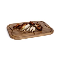 Lipper International 20 in. L X 15 in. W X 1 in. Acacia Wood Carving Board