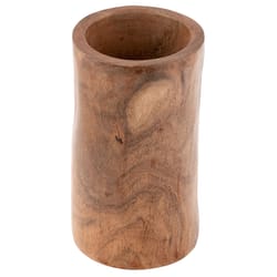 Karma Gifts Sierra 6.9 in. H X 4.2 in. W X 4.2 in. L Natural Wood Vase