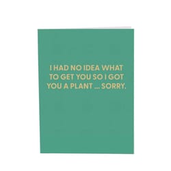 Chive Blank Greeting Card I Had No Idea What to Get You So I Got You a Plant... Sorry