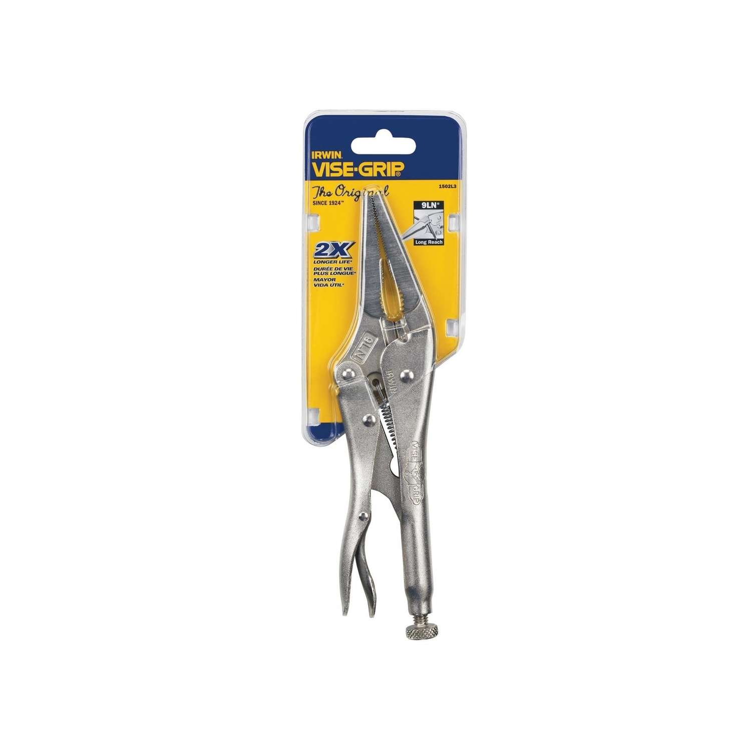 Irwin Vise-Grip Long-Nose Locking Pliers, 4 In.