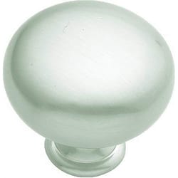 Hickory Hardware Tranquility Transitional Round Cabinet Knob 1-1/4 in. D 1-1/8 in. Satin Nickel 1 pk