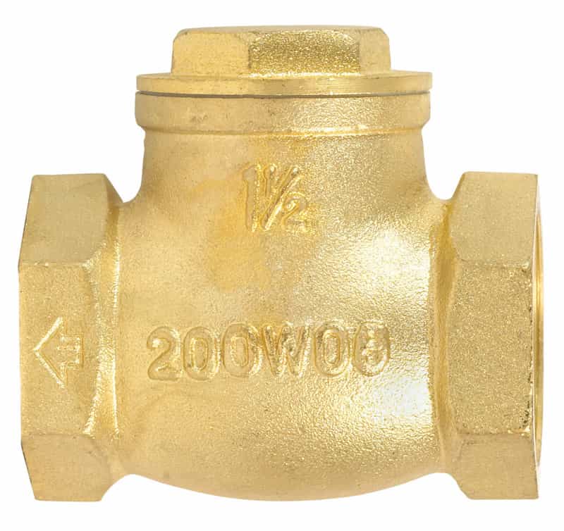 Mueller 11/2 in. Dia. 11/2 in. IPS Brass Swing Check Valve Ace Hardware