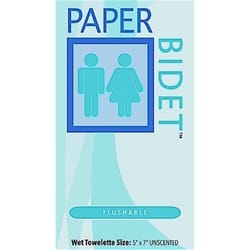Body Wipe Company Paper Bidet Wet Cleansing Towelette 1 pk