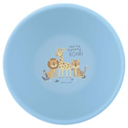 Stephen Joseph Blue Silicone Zoo Bowl 4.75 in. D 1 pc