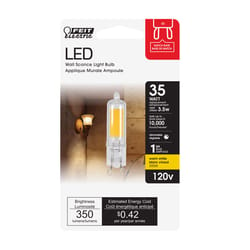 Feit LED T4 G9 LED Bulb Warm White 35 Watt Equivalence 1 pk