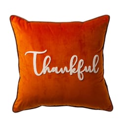 Glitzhome 20 in. Thankful Pillow Cover Fall Decor