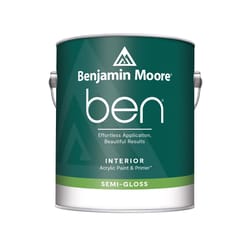 Benjamin Moore Ben Semi-Gloss Base 1 Paint and Primer Interior 1 gal