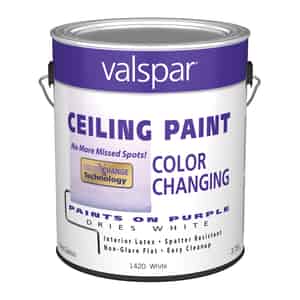 Valspar  Flat  Purple to White  Latex  Color Changing Ceiling Paint  1 gal. 