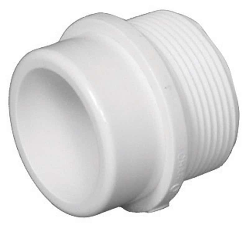 Schedule 40 Male PVC Adapter Charlotte Pipe 1-1/2 In x 1-1/2 In 