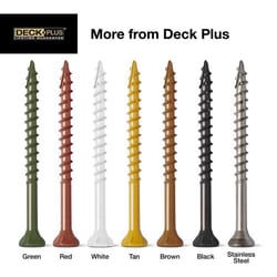 HILLMAN Deck Plus No. 8 Ga. X 1-5/8 in. L Tan Star Flat Head Exterior Deck Screws 11 lb 1700 pk