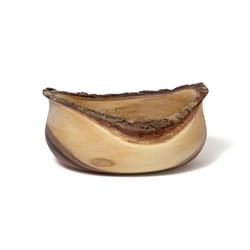 Lipper International Natural Acacia Wood Rustic Serving Bowl 10 in. D 1 pc