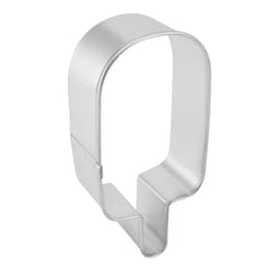 R&M International Corp International Corp 4 in. L Popsicle Cookie Cutter Silver 1 pc