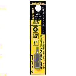 Eazypower Isomax Hex 3/32 in. X 1 in. L Insert Bit Chrome Vanadium Steel 1 pc
