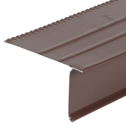 Amerimax 2.25 in. W X 10 ft. L Galvanized Steel Overhanging Roof Drip Edge Brown