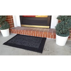 GrassWorx Clean Machine 36 in. W X 24 in. L Flint Omega AstroTurf Door Mat