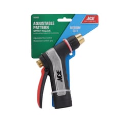 Ace Aqua Gun 1 Pattern Adjustable Shower and Stream Metal Hose Nozzle