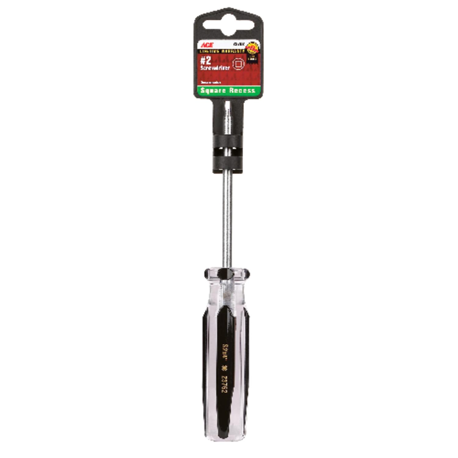 Ace No. 2 Sizes x 4 in. L Square Recess 