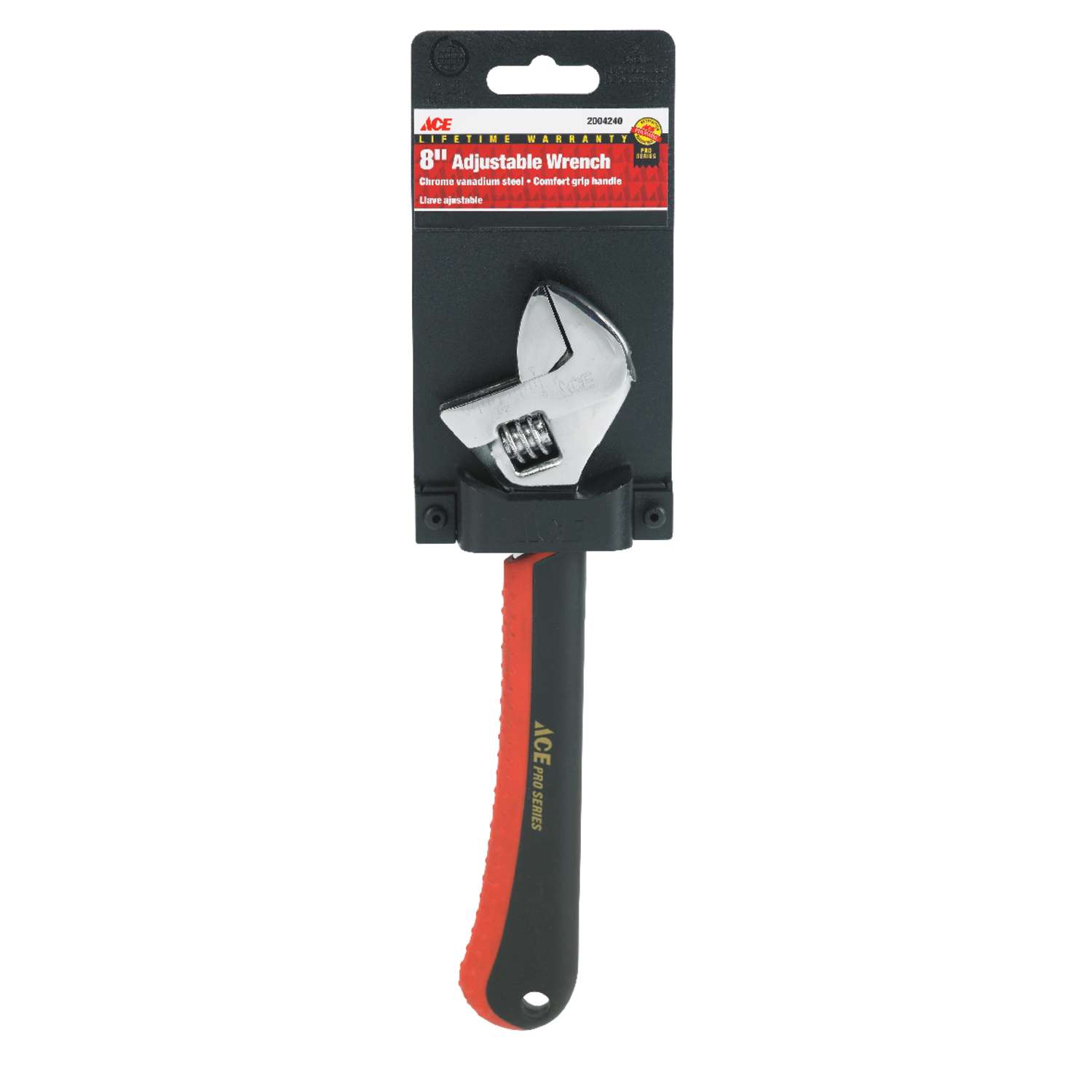 Ace Adjustable Wrench 8 in. L 1 pc Ace Hardware