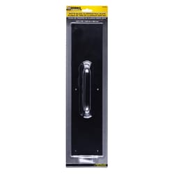 Brinks Commercial 15 in. L Matte Black Aluminum Pull Plate