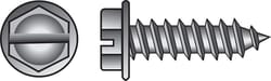 HILLMAN No. 8 Ga. X 2 in. L Slotted Hex Washer Head Sheet Metal Screws 100 pk