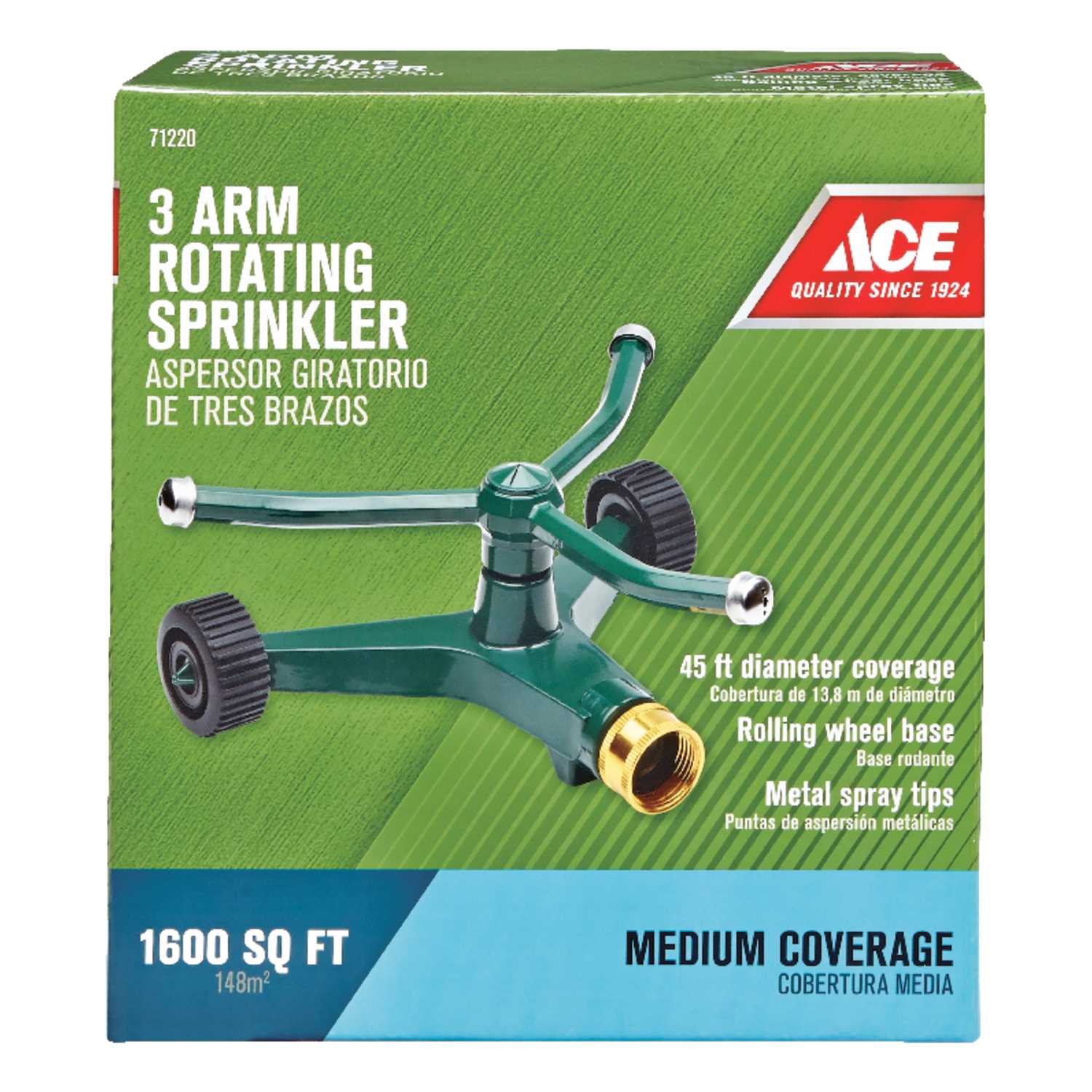 Ace Metal Sled Base Rotor Sprinkler 2100 sq. ft. Ace