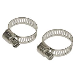 T-H Marine Boating Essentials 3/8 in. 7/8 in. SAE 6 Silver Hose Clamp Stainless Steel Marine