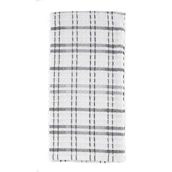 Ritz Royale Graphite Cotton Check Kitchen Towel 1 pk
