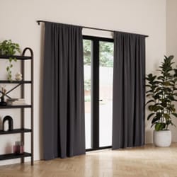 Umbra Twilight Charcoal Blackout Curtains 52 in. W X 95 in. L