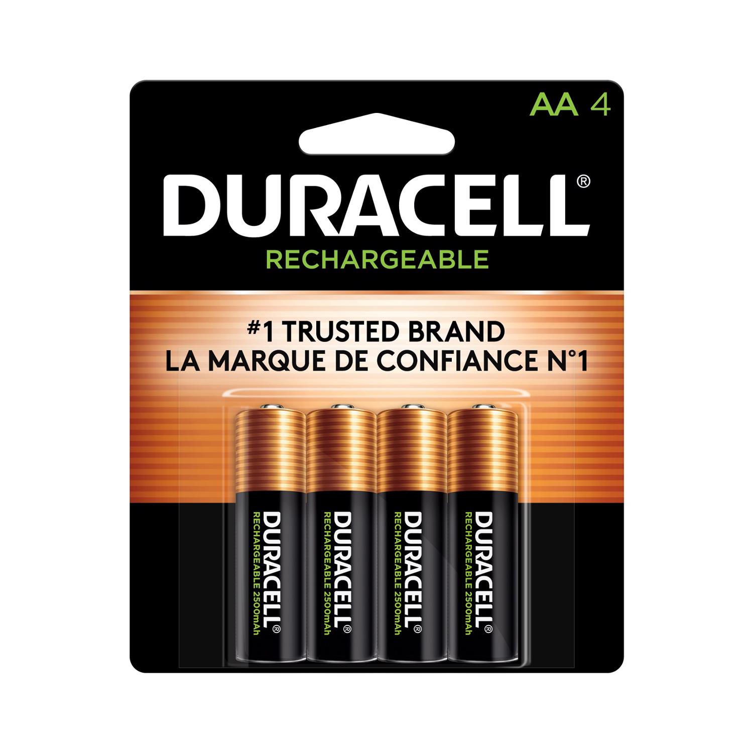 Photos - Circuit Breaker Duracell NiMH AA 1.2 V 2.5 mAh Rechargeable Battery DCNLAA4BCD 4 pk DC NL 